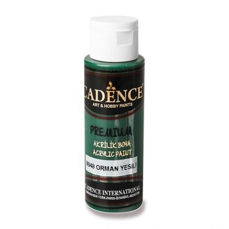Akrylové barvy Cadence Premium tm. zelená