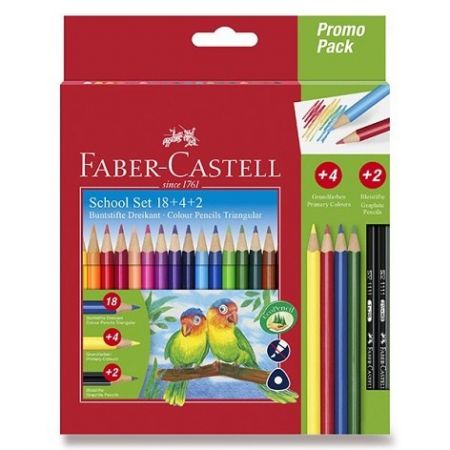 Pastelky Faber-Castell trojhranné 18 barev