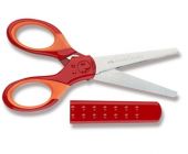 Školní nůžky Faber-Castell červené