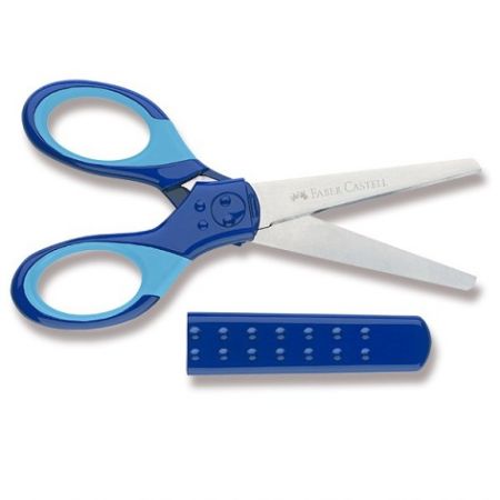 Školní nůžky Faber-Castell modré