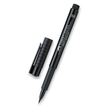 Popisovač Faber-Castell Pitt Artist Pen Soft Brush černý