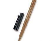 Popisovač Faber-Castell Pitt Artist Pen Brush - hnědé a metalické 180