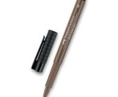 Popisovač Faber-Castell Pitt Artist Pen Brush - hnědé a metalické 177