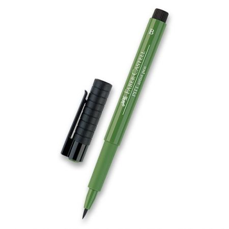 Popisovač Faber-Castell Pitt Artist Pen Brush - zelené odstíny 167