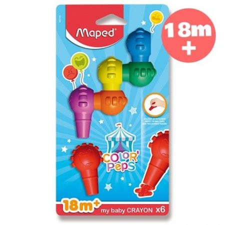 Pastely Maped Color&sbquo;Peps Baby Crayons 6 barev