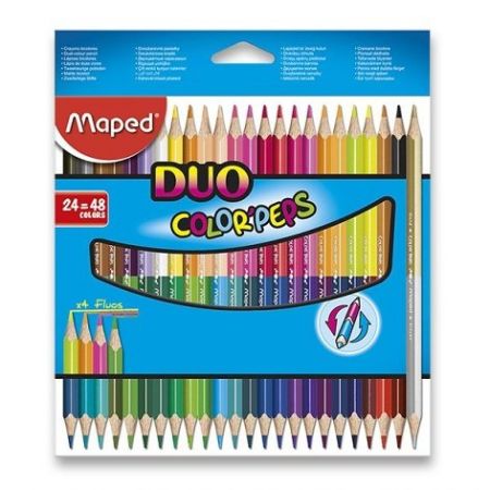 Pastelky Maped Color&sbquo;Peps oboustranné Duo 48ks
