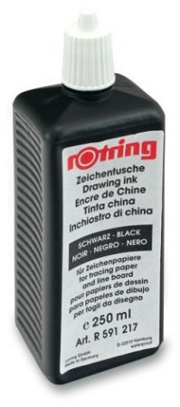 Tuš pro technická pera Rotring černá, 250 ml
