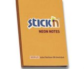 Samolepicí bloček Hopax Stick’n Notes Neon oranžový