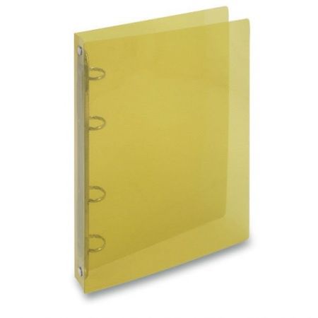 4kroužkový pořadač Transparent A5, 25 mm, žlutý
