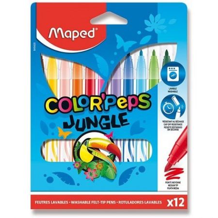 Dětské fixy Maped Color&sbquo;Peps Jungle 12ks