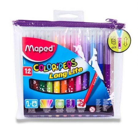 Dětské fixy Maped Color&sbquo;Peps Long Life 12ks