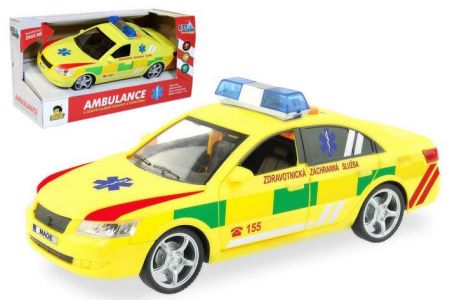 Ambulance rychlé osobní vozidlo 24cm se světlem a zvukem CITY COLLECTION