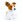 Plyšový pes jack russell teriér sedící, 26 cm