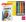 Pastelky DELI trojhranné 12 barev Color Emotion kovové pouzdro EC00205