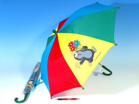 Deštník Krtek automatické otevírání 2 obrázky 57x8cm