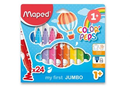 Dětské fixy Maped Color&sbquo;Peps Jumbo 24ks