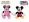 Mickey Mouse/Minnie ClubHouse plyšoví 12cm 2druhy 0m+ 12ks v DBX