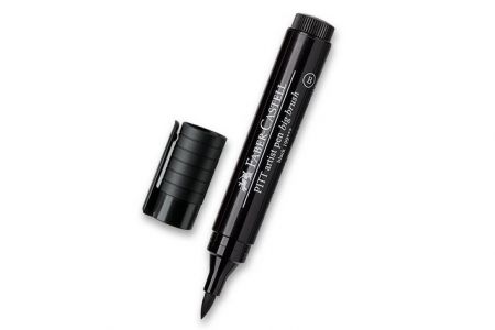 Faber-Castell Popisovač Pitt Artist pen Big Brush Černý