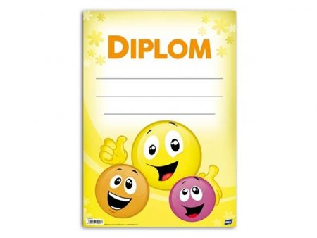 Dětský diplom A4 smajlící MFP DIP04-013