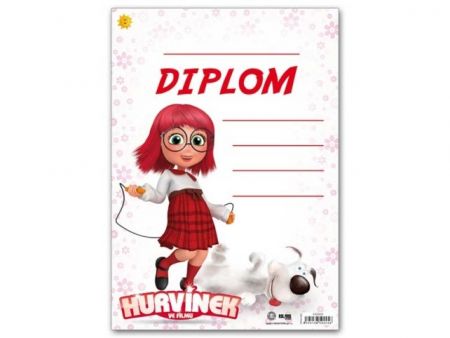 Dětský diplom A4 Hurvínek - Mánička MFP DIP04-H03