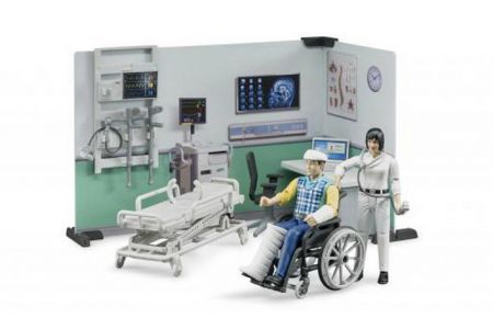 BRUDER 62711 Bworld - Zdravotní stanice + figurky