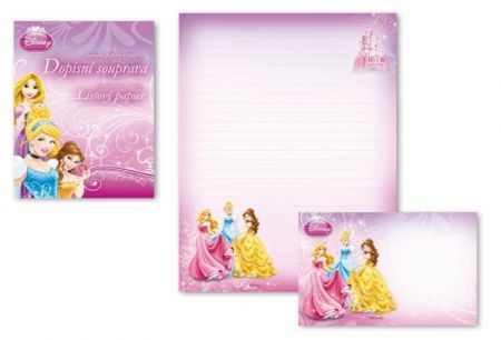 Dopisní papír barevný LUX 5+10 Disney (Princess)