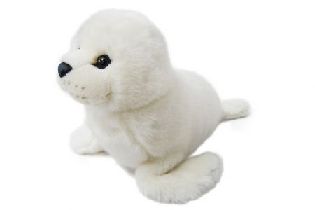 Plyšový bílý tuleň 30cm