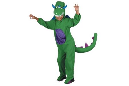 Kostým na karneval Dinosaurus zelený 120-130cm 5-9let (dino)