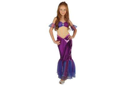 Kostým na karneval Mořská panna 130-140cm 9-12let (šaty na karneval)