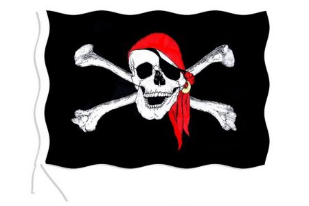 Vlajka pirátská 90x150 (pirátský-doplněk)