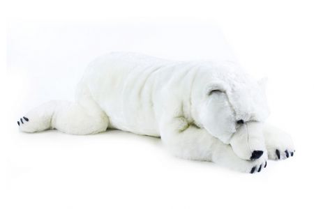 Kvalitní plyšový Lední medvěd ležící 109cm