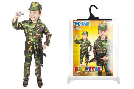 Dětský kostým voják Woodland S