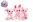 Zvířátko FUR BALLS Touláček pejsek / kočka / králík růžový plyš plast 10cm s doplňky