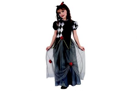 Kostým na karneval Princezna šašek 120-130cm 5-9let (joker)
