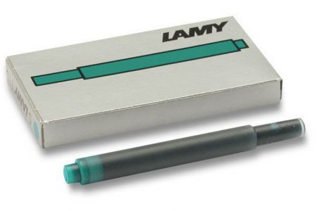 Inkoustové bombičky T10 Lamy tyrkysové 5 kusů (do plnicích per LAMY T 10)