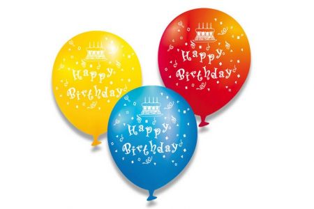 Nafukovací balonky Happy Birthday 6ks