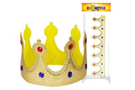 Koruna královská na suchý zip (karnevalový-královský-doplněk)