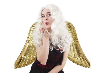 Paruka Anděl dlouhé vlasy, dospělá (karnevalový-andělský-doplněk)