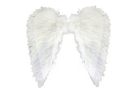 Křídla andělská z peří (karnevalový-mikulášský-doplněk)