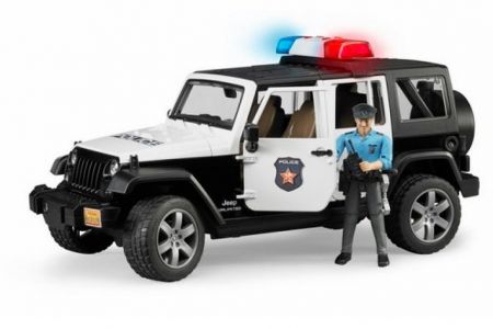 BRUDER 02526 (2526) - JEEP WRANGLER RUBICON Policie s figurkou policisty