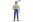 BRUDER 60406 Bworld Figurka ŽENA modré kalhoty světle-hnědá košile