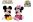 Mickey Mouse a Minnie plyšoví 20cm na baterie se zvukem 0m+ 2druhy