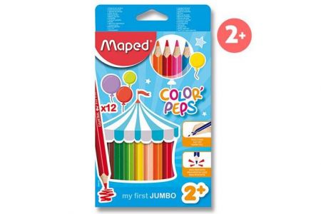 Pastelky Maped Color&sbquo;Peps Jumbo 12ks