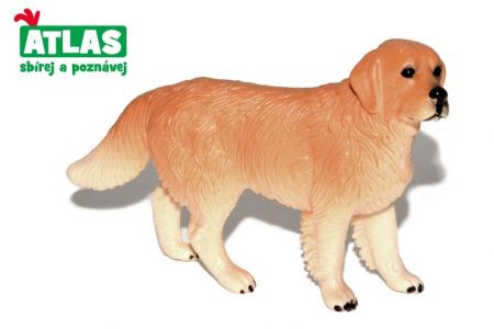 Figurka pes Zlatý retrívr 10x6,5cm ATLAS