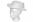 Papírový klobouk k domalování 25,5x29cm (karbevalový-doplněk)