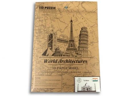 Puzzle 3D - světové budovy, 55 dílků