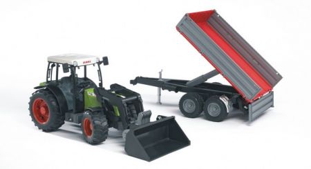 BRUDER 02112 (2112) - Traktor CLAAS Nectis 267F s přívěsem a lžící EAN:4001702021122