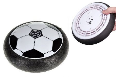 Fotbalová hra míč 15cm na baterie v krabičce AIR SOCCER, AIR DISK