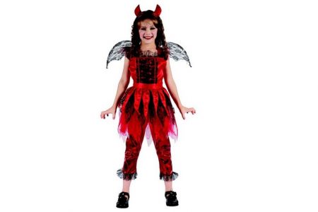 Kostým na karneval Čertice 120-130cm 5-9let (šaty na karneval)