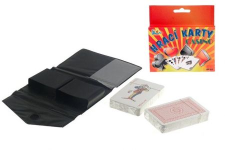 Hrací karty 108ks s pouzdrem v krabičce (žolíkové-karty)
